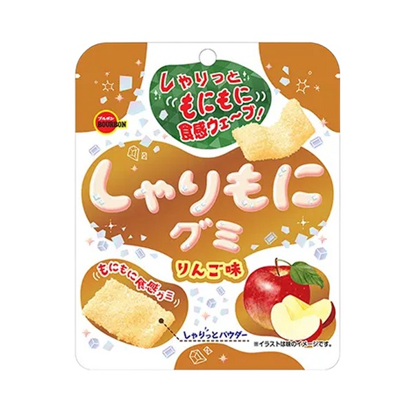 賞味期限6月30日ブルボン しゃりもにグミ りんご味 57g – T.K.Trading