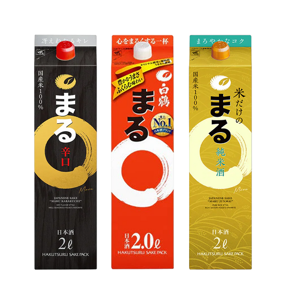 白鶴 まる飲み比べ 3本セット – T.K.Trading