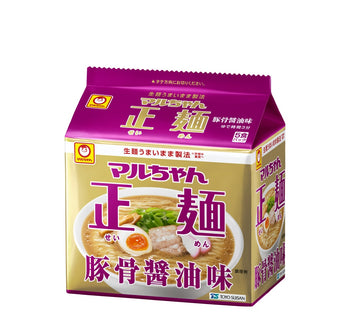 マルちゃん正麺 『5食パック』 豚骨醤油味 101g x 5