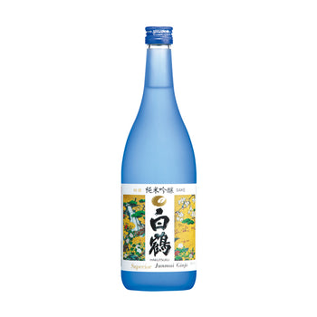 白鶴 純米吟醸 720ml  綺麗なボトル。
