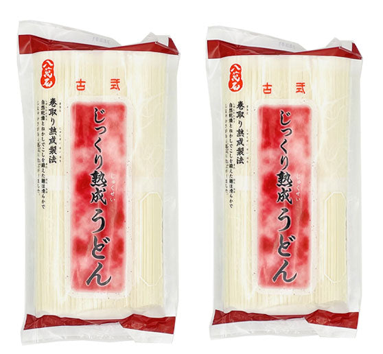 <font color="#FF0000">2パックセット</font><br>八萬石 じっくり熟成うどん 360g x2