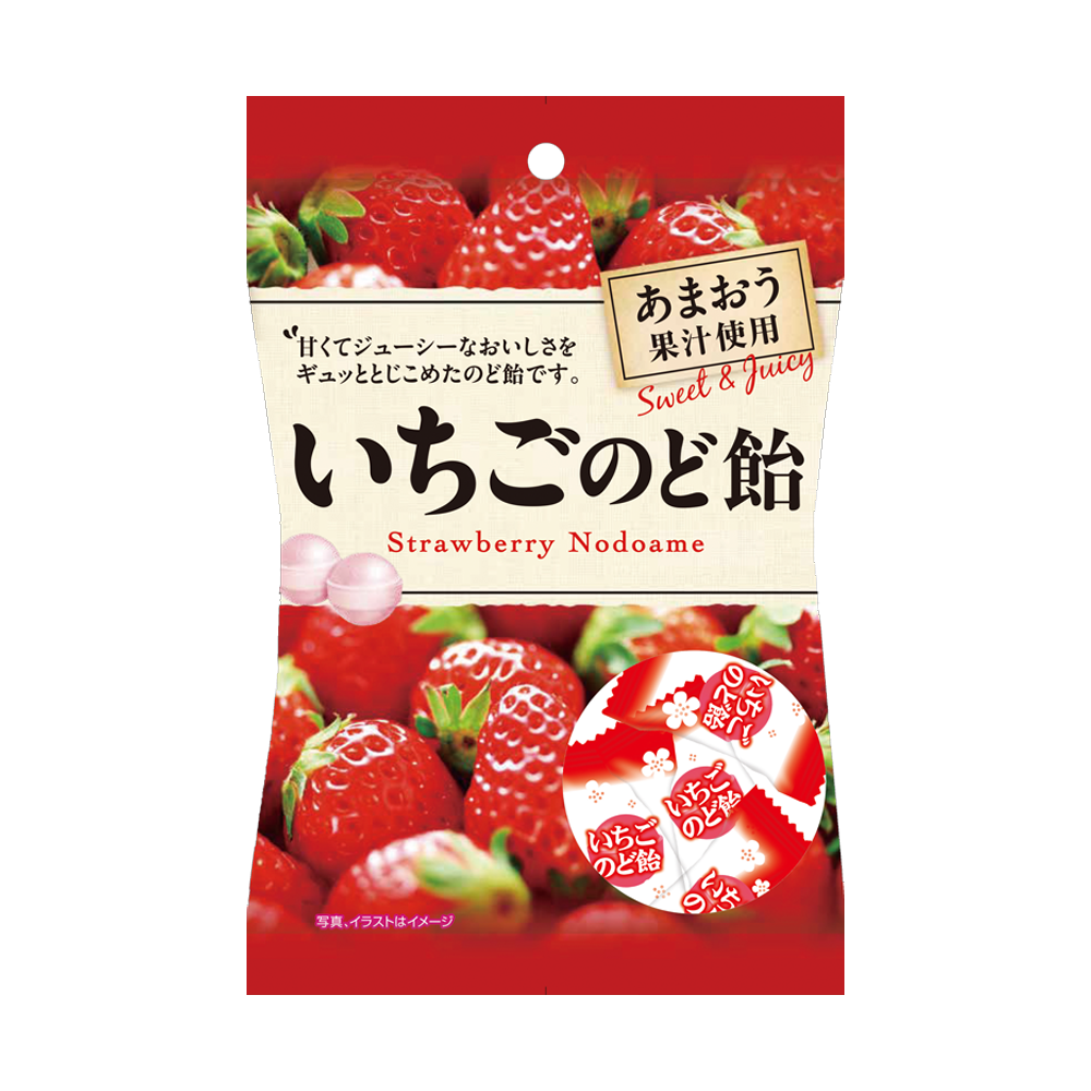 Pine いちごのど飴 70g
