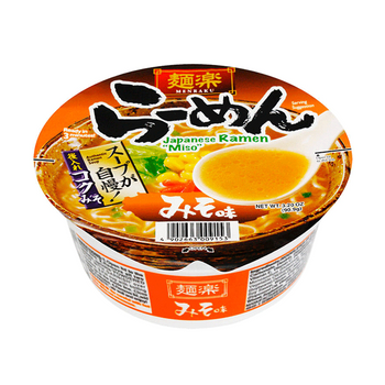 <font color="#FF0000"> 賞味期限7月6日</font><br>麵楽 ラーメン 味噌 90.9g