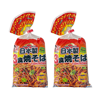 <font color="#FF0000">2パックセット</font><br>五木 日本製 3食焼そば 510g x2