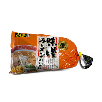 *<font color="#FF0000"> 賞味期限3月8日</font><br> 桃太郎 生味噌ラーメン 3食入り 450g