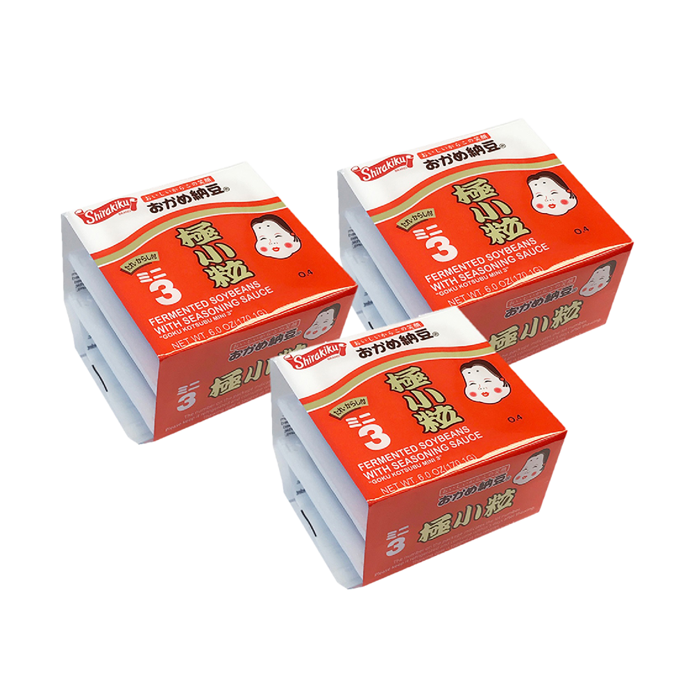 *<font color="#FF0000">3パックセット </font><br> シラキク おかめ納豆 極小粒 56.7g×3pc x3パック