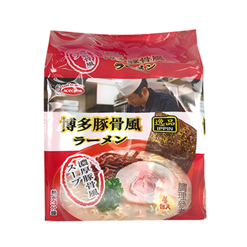 エースコック 博多豚骨風ラーメン 82g×4袋入