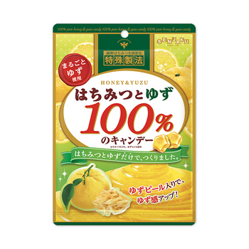 はちみつとゆず 100%のキャンデー 51g