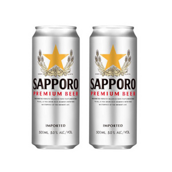 <font color="#FF0000">2パックセット</font><br>サッポロ プレミアムラガー 缶 500ml