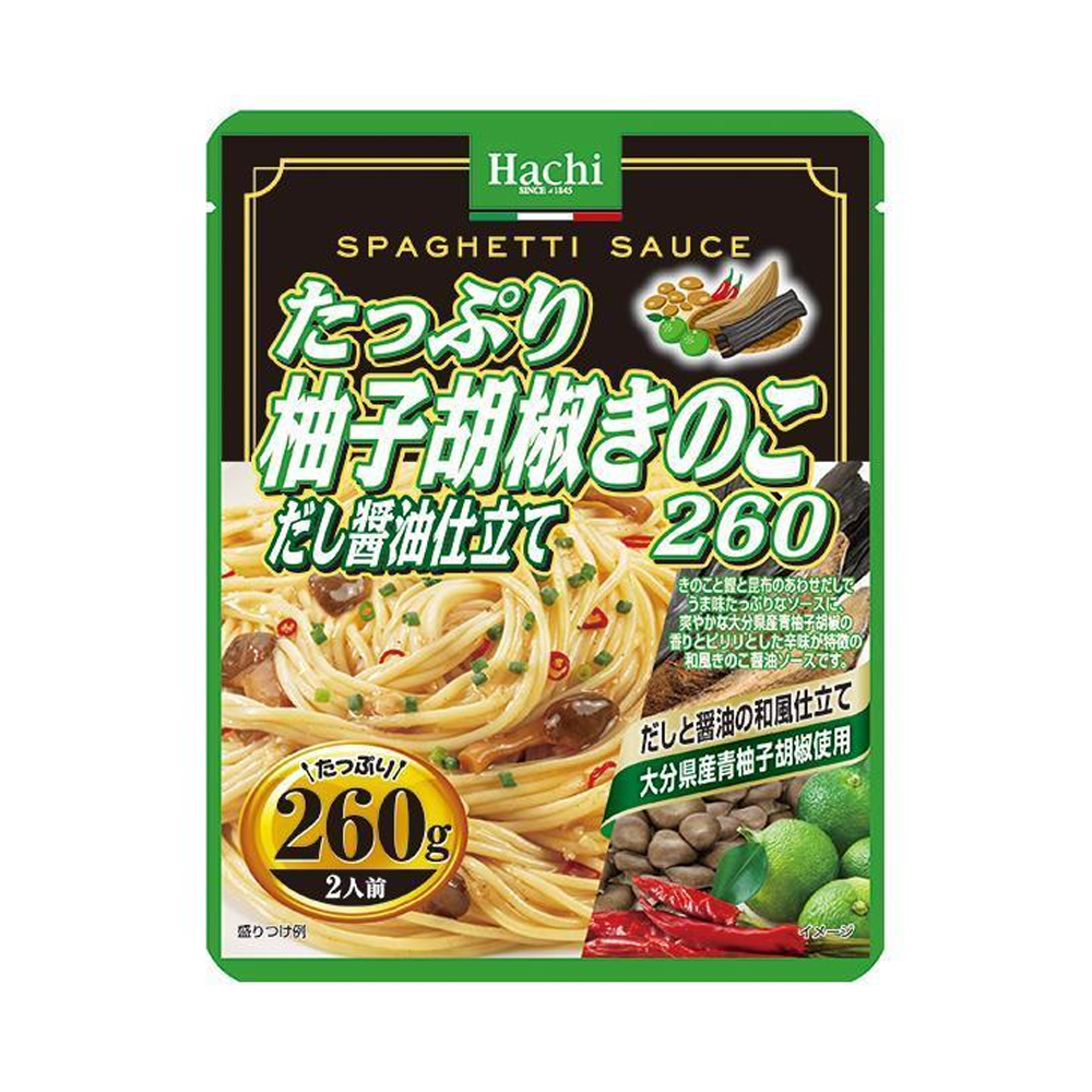 Hachi たっぷり柚子胡椒きのこ だし醤油仕立て 260g