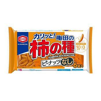 亀田製菓 柿の種 ピーナッツなし 6袋入 135g