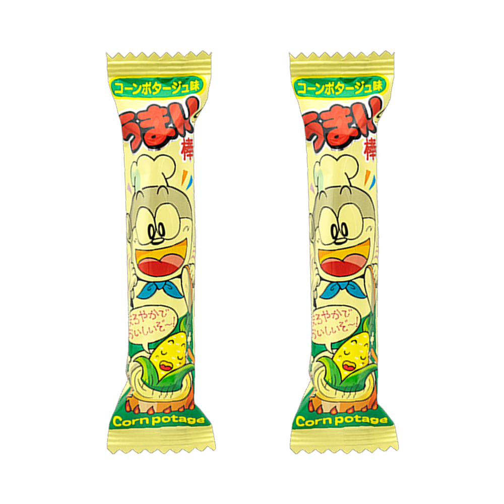 <font color="#FF0000">2パックセット</font><br>やおきん うまい棒 コーンポタージュ味 6g×2