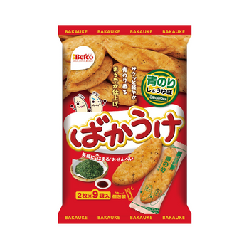 <font color="#FF0000">賞味期限2月28日 </font><br>Befco  ばかうけ 青のりしょうゆ味 110g
