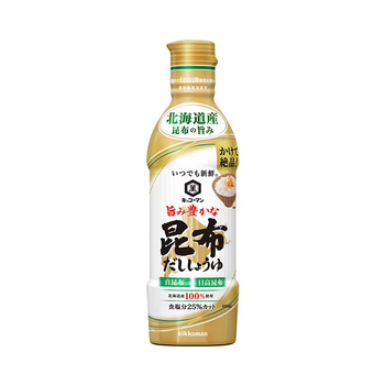 キッコーマン いつでも新鮮 旨み豊かな昆布しょうゆ 450ml