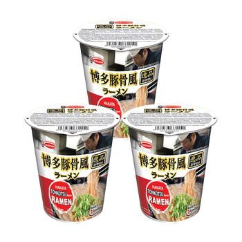 <font color="#FF0000">3パックセット</font><br> エースコック 博多豚骨風ラーメン 74g×3