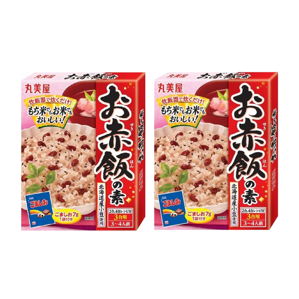 <font color="#FF0000">2パックセット</font><br> 丸美屋 お赤飯の素 箱入 3合用 ×2