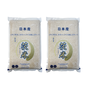 <font color="#FF0000">2パックセット</font><br> 茨城県産 茨米 うばらまい 5kg×2