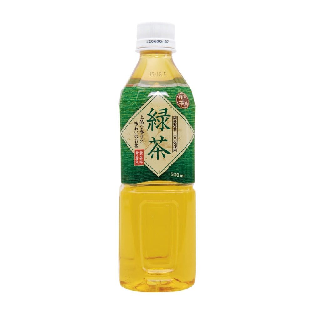 神戸茶房 緑茶 500ml  無香料無着色