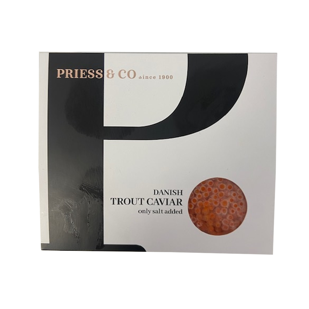 Priess &amp; Co. Frozen Trout Salmon Roe 200g (4 x 50g)
