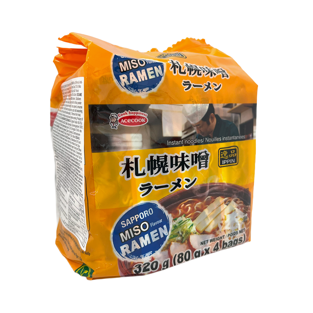 エースコック 札幌味噌ラーメン 80g×4袋入