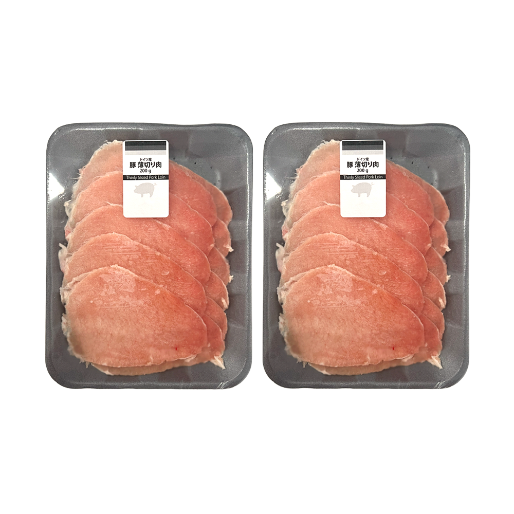 *<font color="#FF0000">2パックセット</font><br> ドイツ産 豚薄切り肉 200g×2