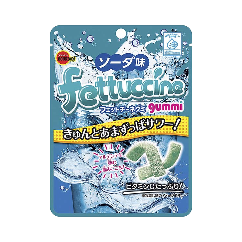 ブルボン フェットチーネグミ ソーダ味 50g