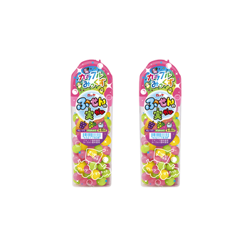 <font color="#FF0000">2パックセット</font><br>ロッテ ふ～せんの実ガム 〈カラフルみっくす〉 35g ×2