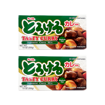 <font color="#FF0000">2パックセット</font><br> S&B とろけるカレー 中辛 200gx2