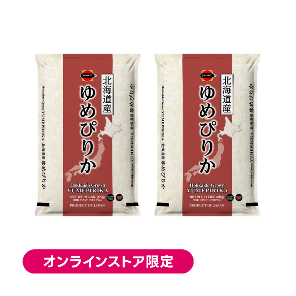 <font color="#FF0000">2パックセット </font><br>J-Basket  北海道産 ゆめぴりか 5kg×2