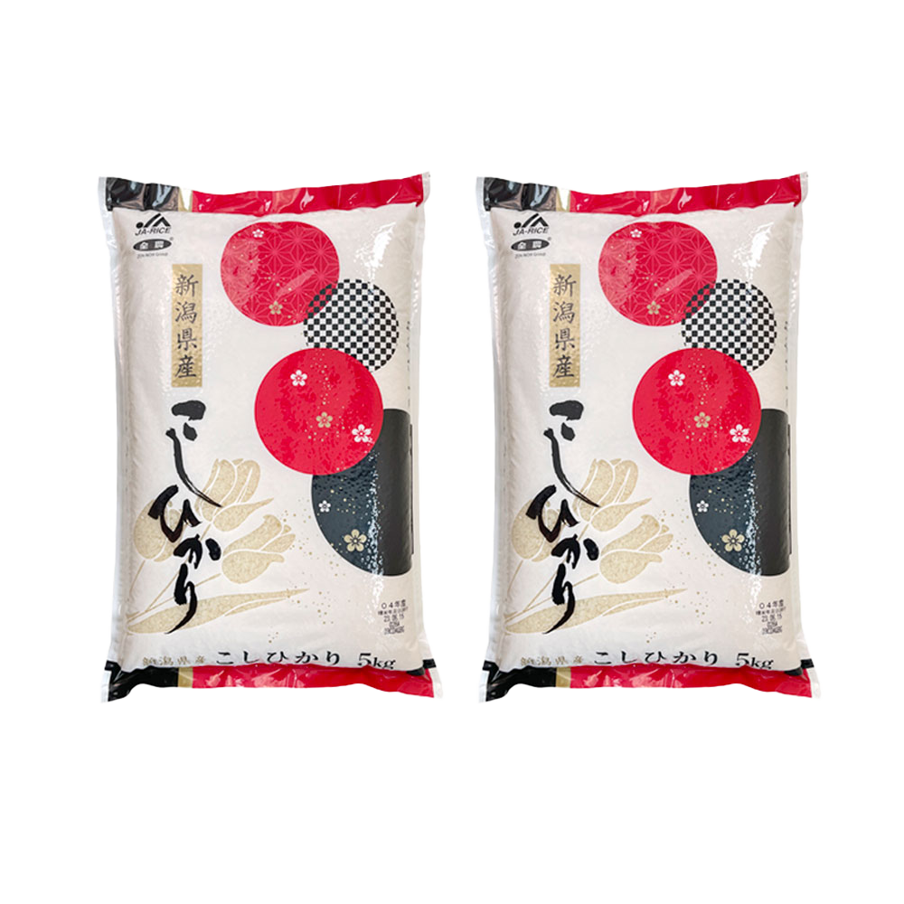 <font color="#FF0000">2-pack set:</font> Niigata Koshihikari rice, 5kg x 2
