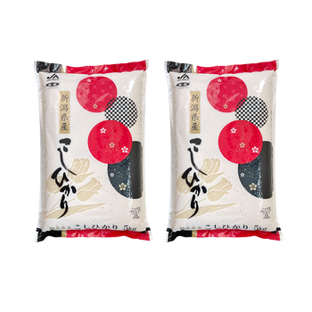 <font color="#FF0000">2パックセット</font><br> 新潟県産こしひかり 5kg×2
