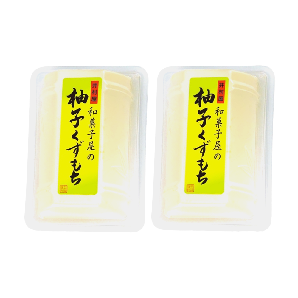 <font color="#FF0000">2-pack set</font> Imuraya Japanese sweets shop's Yuzu Kuzumochi 80g x 2