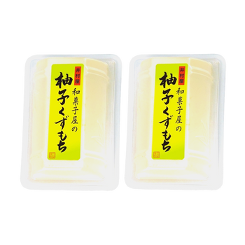 <font color="#FF0000">2-pack set</font> Imuraya Japanese sweets shop's Yuzu Kuzumochi 80g x 2