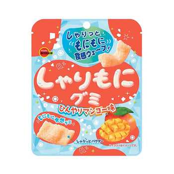<font color="#FF0000">賞味期限11月30日</font><br>ブルボン しゃりもにグミ ひんやりマンゴー味 57g