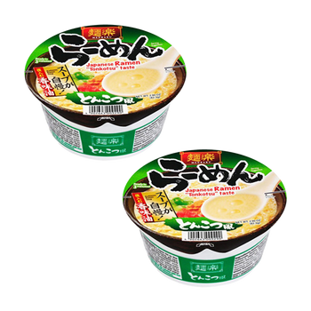 <font color="#FF0000">2パックセット</font><br>麵楽 ラーメン とんこつ風 82.3g ×2