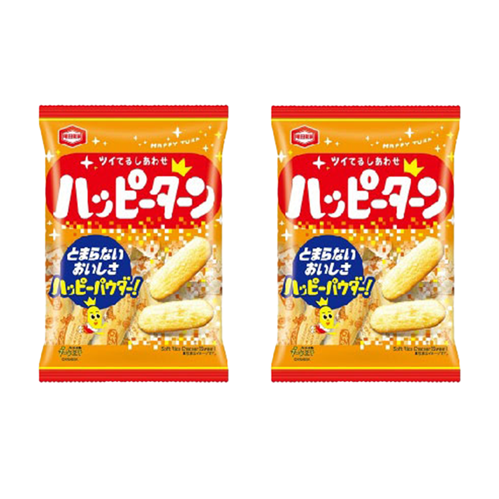 <font color="#FF0000">賞味期限8月31日 </font><br><font color="#FF0000">2パックセット</font><br>亀田製菓 ハッピーターン 96g x2