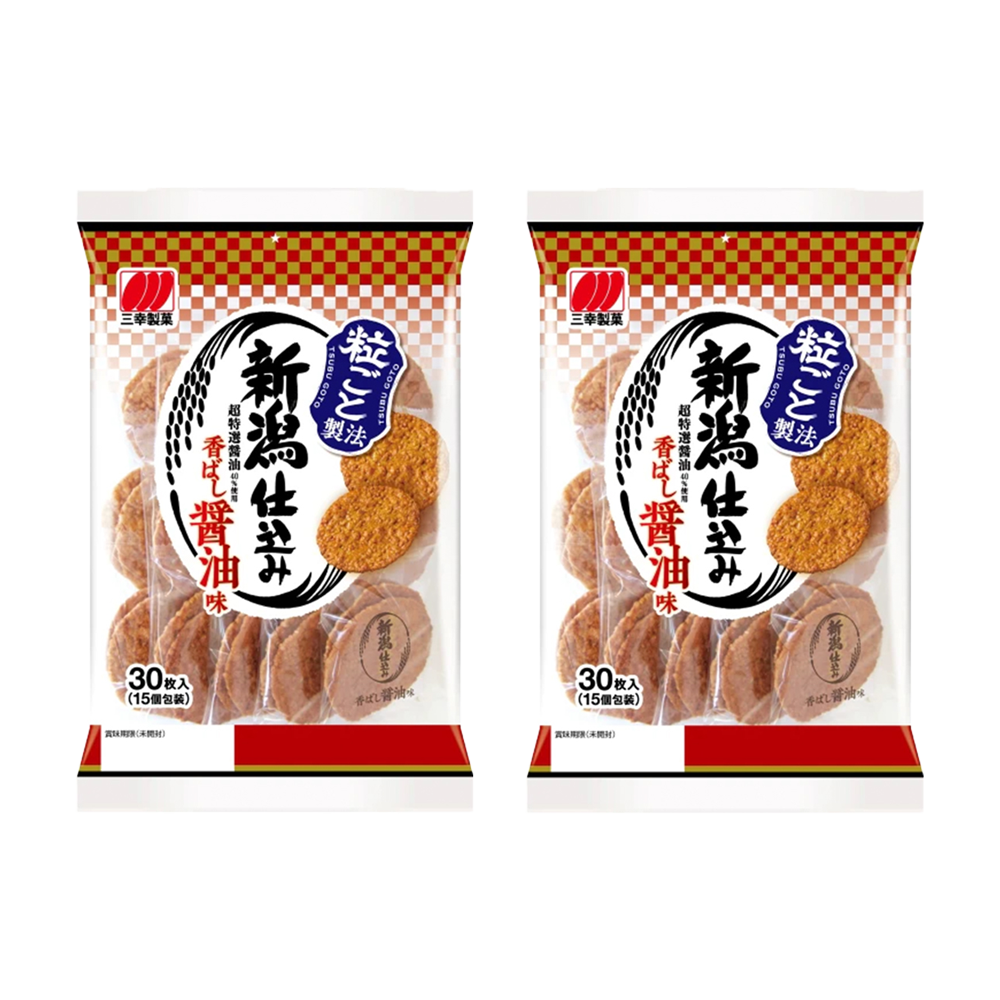 Sanko Seika Niigata-made fragrant soy sauce flavor, 2 pieces, 15 bags, 126g