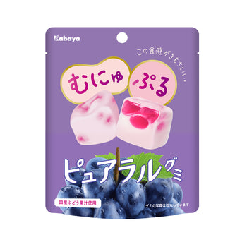 カバヤ ピュアラルグミ ぶどう 58g