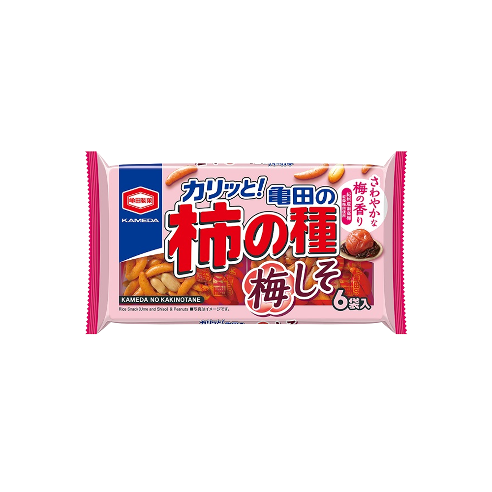 亀田製菓 柿の種  梅しそ 6袋入