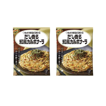 <font color="#FF0000">2-pack set</font> &lt;br&gt; KEWPIE Mixed Pasta Sauce, Japanese-style Carbonara with Dashi Flavor, 2 servings x2