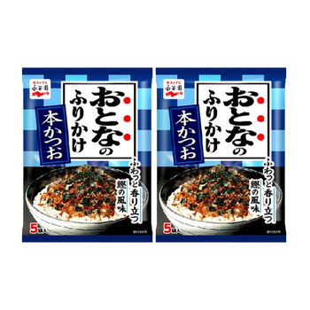 <font color="#FF0000">2-pack set</font> Nagatanien Adult Furikake Honkatsuo 2.5g x 5 bags