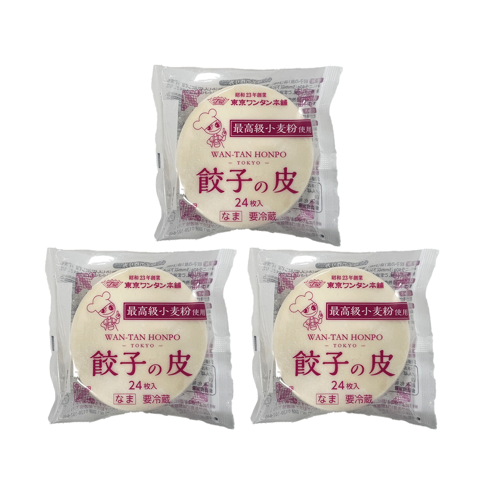 *<font color="#FF0000">3パックセット</font><br>東京ワンタン 餃子の皮 24枚入 ×3