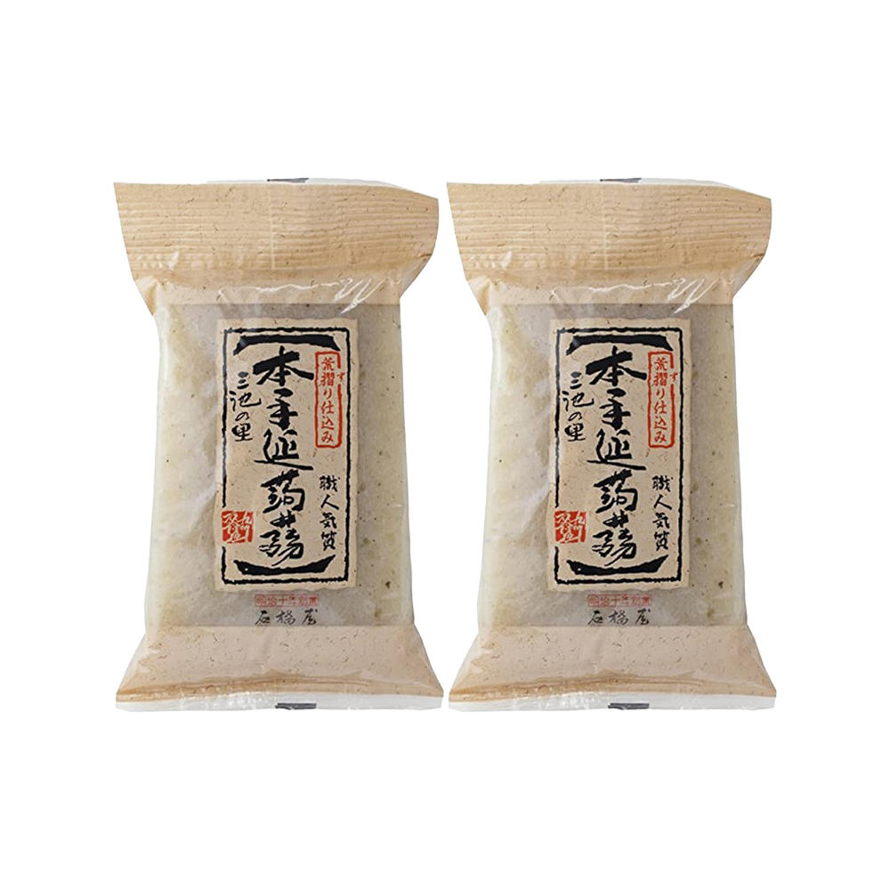 <font color="#FF0000">2パックセット</font><br>石橋屋 本手延蒟蒻 400g x2