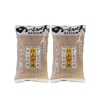<font color="#FF0000">2パックセット</font><br>石橋屋 のべがたこんにゃく 極上白滝 150g×2