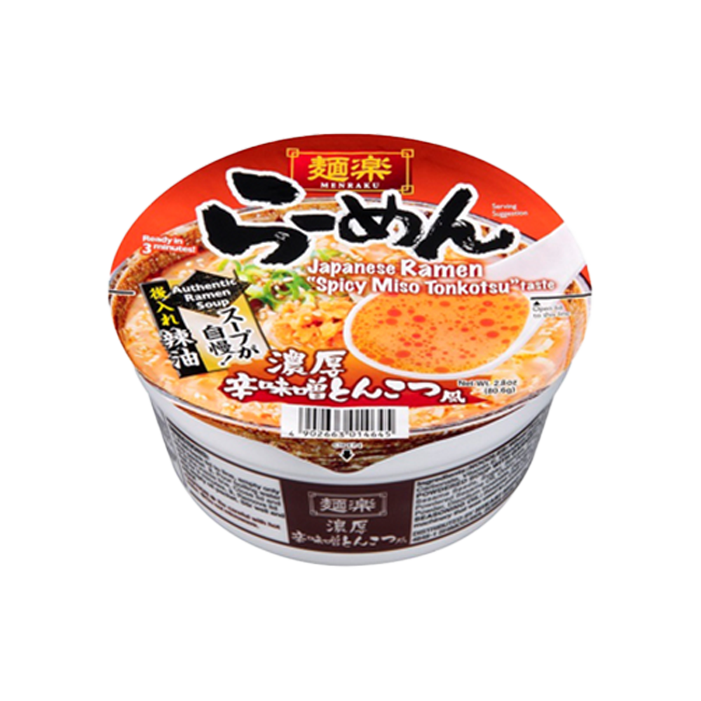 Menraku Ramen Rich Spicy Miso Tonkotsu 80.6g