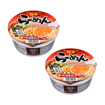 <font color="#FF0000">2-pack set</font> Menraku Ramen Spicy Miso 90.9g x 2