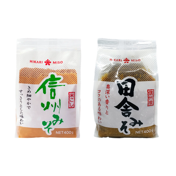 <font color="#FF0000">2-pack set</font> Hikari Miso (Shinshu Miso x Country Miso) 400g x 2
