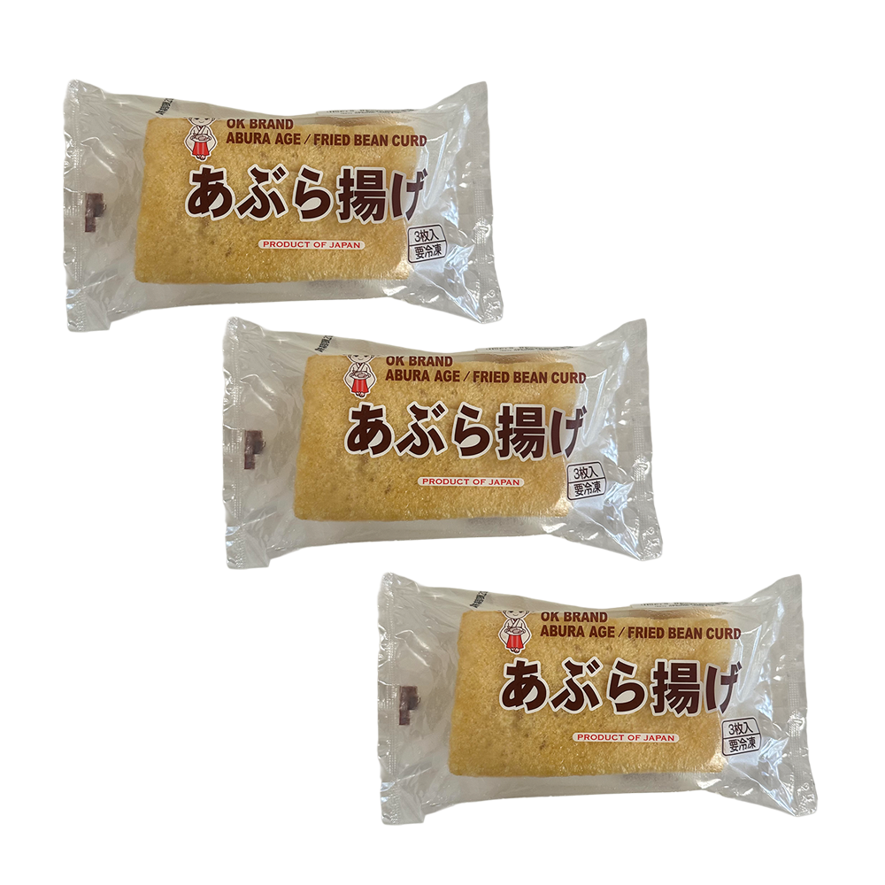 *<font color="#FF0000">3パックセット </font><br>オーケー 油あげ 3枚入×3pk