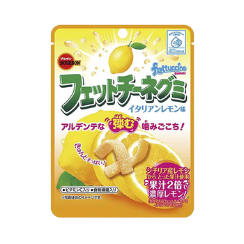 Bourbon Fettuccine Gummy, Italian Lemon Flavor, 50g, Al dente Chewy