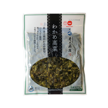 <font color="#FF0000">賞味期限11月11日 </font><br>井上商店 わかめ高菜 150g
